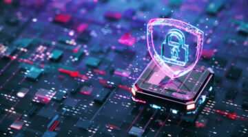Digital security concept. Digital shield firewall with central computer processor and futuristic motherboard. Anthropic Unveils AI-Vulnerability Scanner, Rattling Cybersecurity Stocks