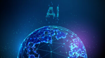 Planet Earth with AI letters Global data analysis, planetary computing, machine learning, predictive modeling, intelligent systems, data-driven decision making concept The Pentagon’s Fight With Anthropic Points To A Deeper Divide In The AI Economy